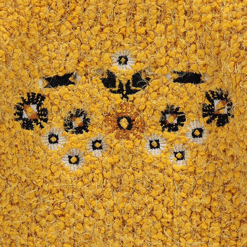 Pull en maille pop-corn mélangée de lurex 