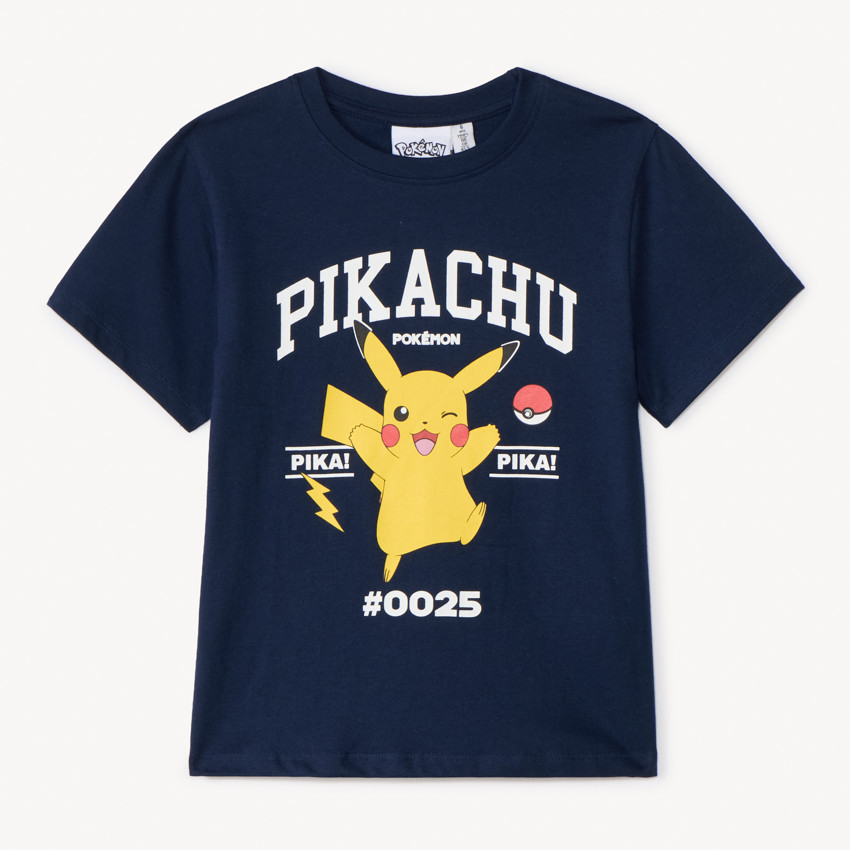 T-shirt manches courtes Pikachu Pokémon pour garçon 