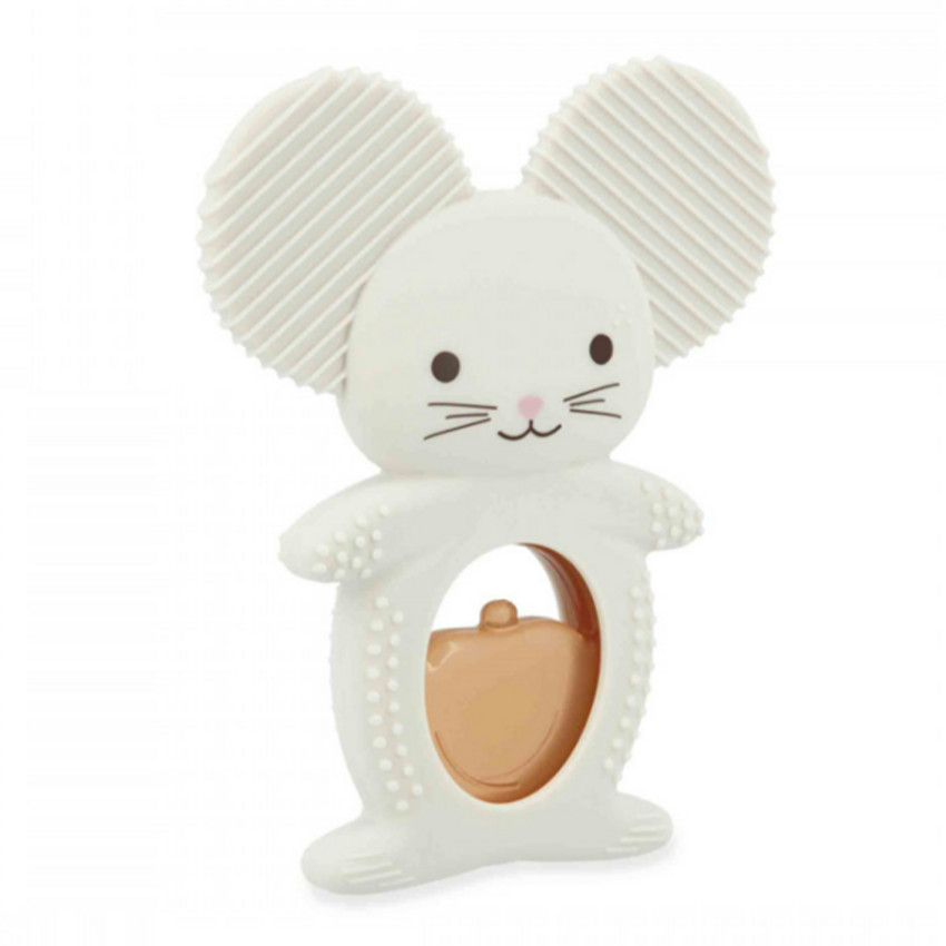 Duo anneau dentition et réfrigérant Souris Blanc 