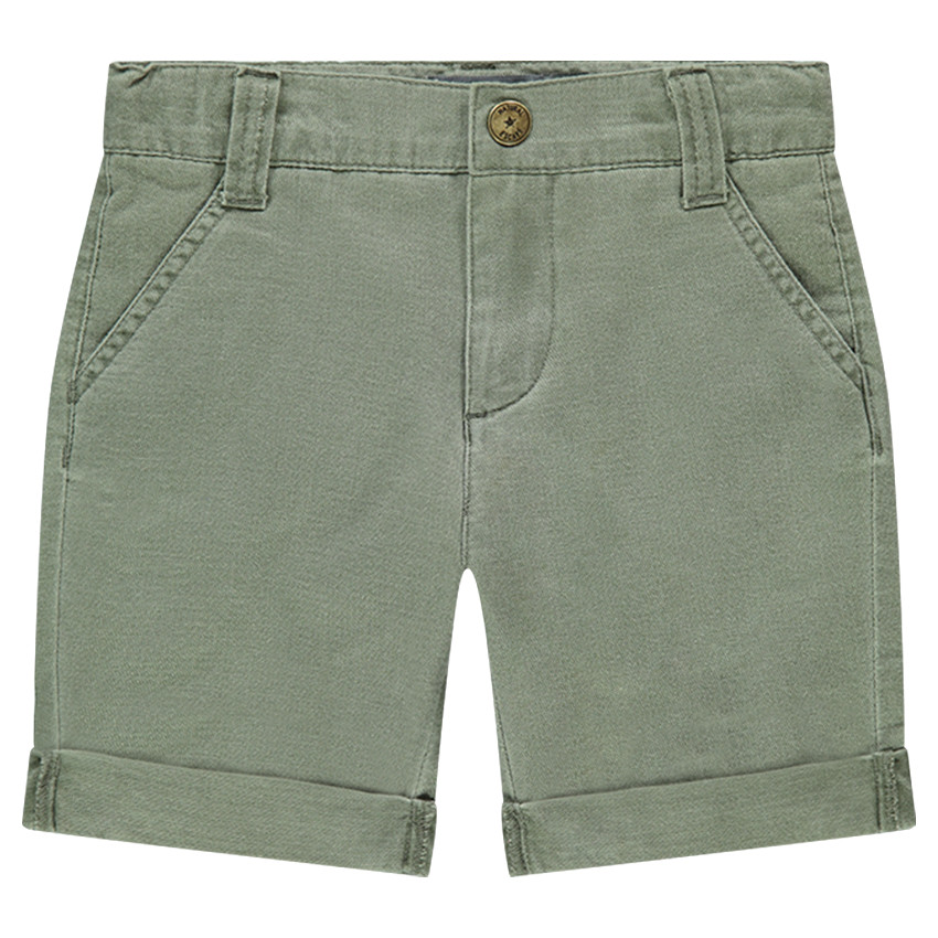 Bermuda dessus genoux en coton fantaisie 