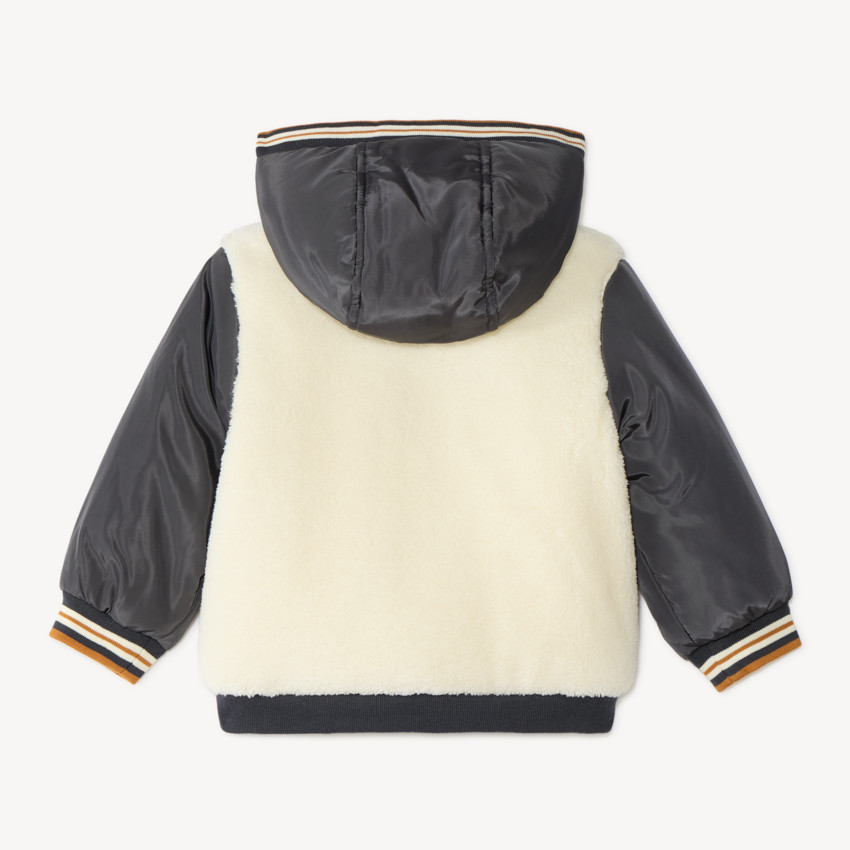 Blouson bi-matière bébé garçon 
