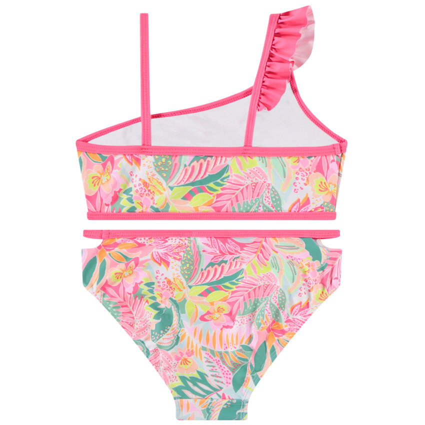 Maillot de bain 2 pièces imprimé tropical pour fille  