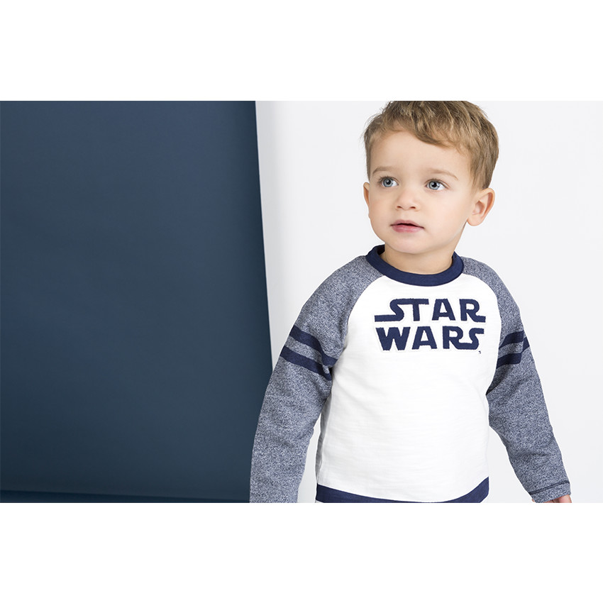Jogging en molleton avec inscription brodée Star Wars™ et pantalon imprimé all-over 