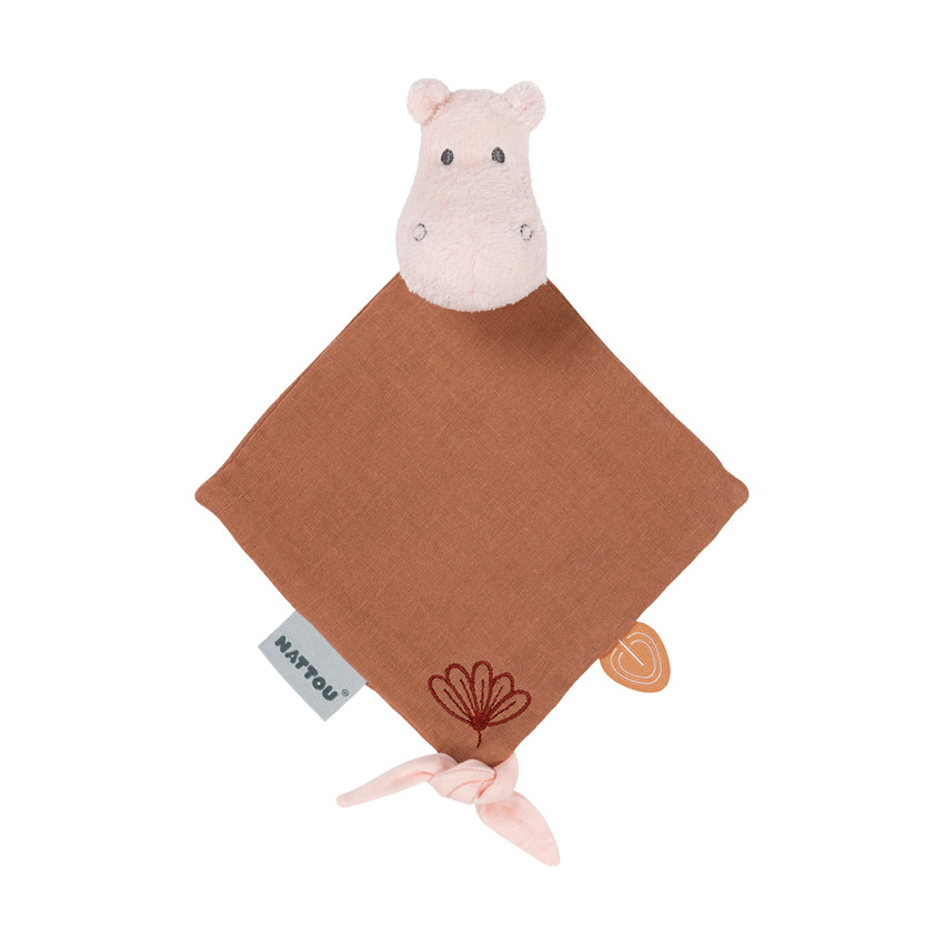 Doudou mini hippopotame Susie - Rouille 