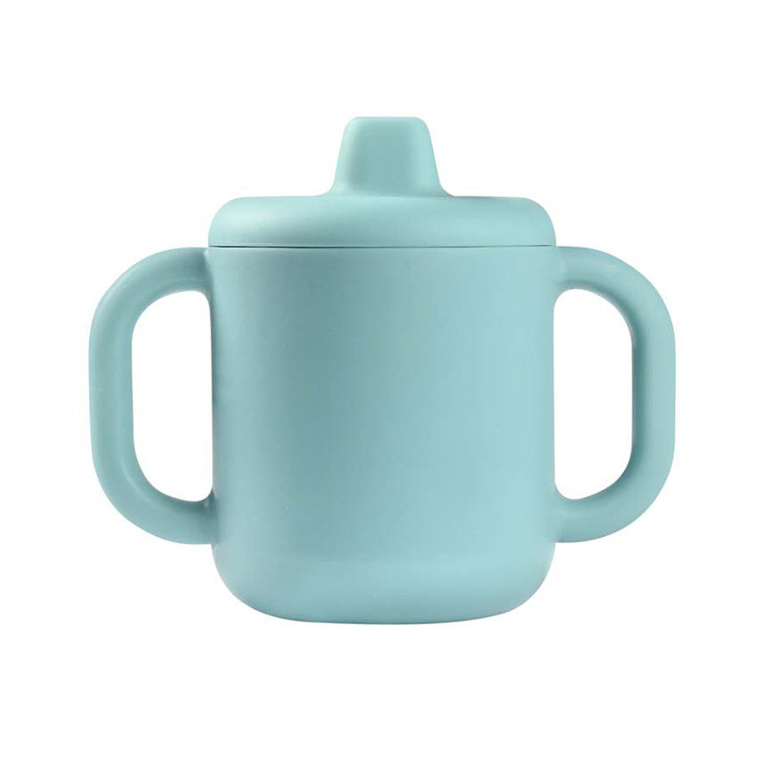 Tasse d'apprentissage en silicone - Bleu 