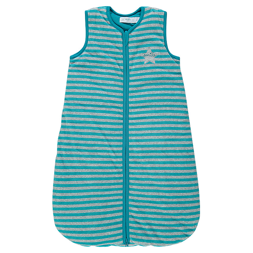 Turbulette sans manches rayée avec motif brodé 