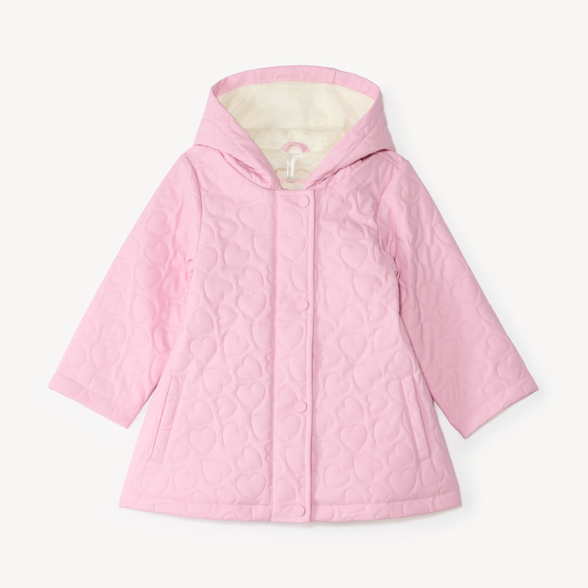 Parka bébé fille matelassée cœurs 