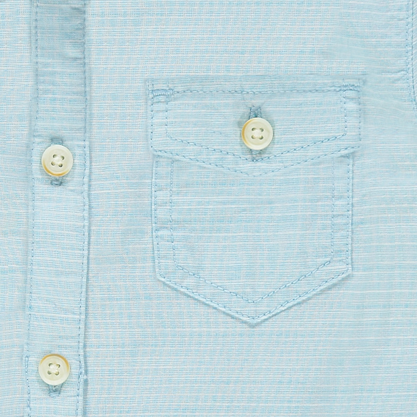 Chemise manches courtes en armure fantaisie 