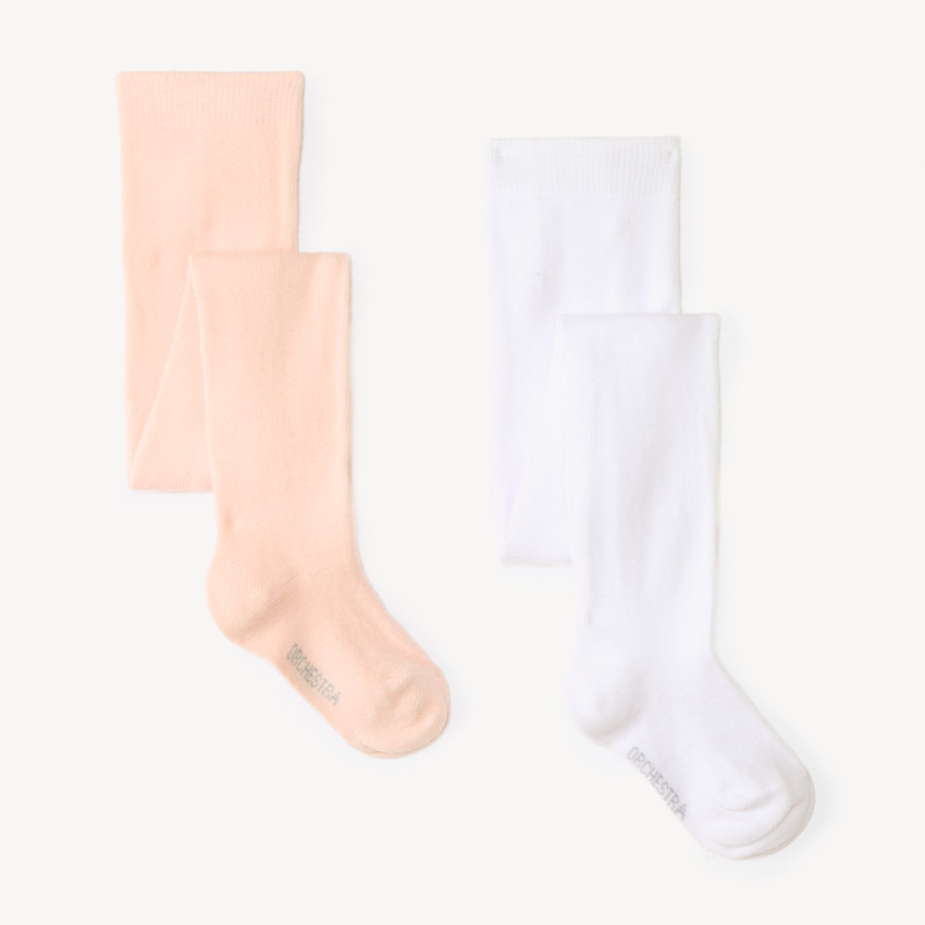 Lot de 2 paires de collants épais pour bébé fille