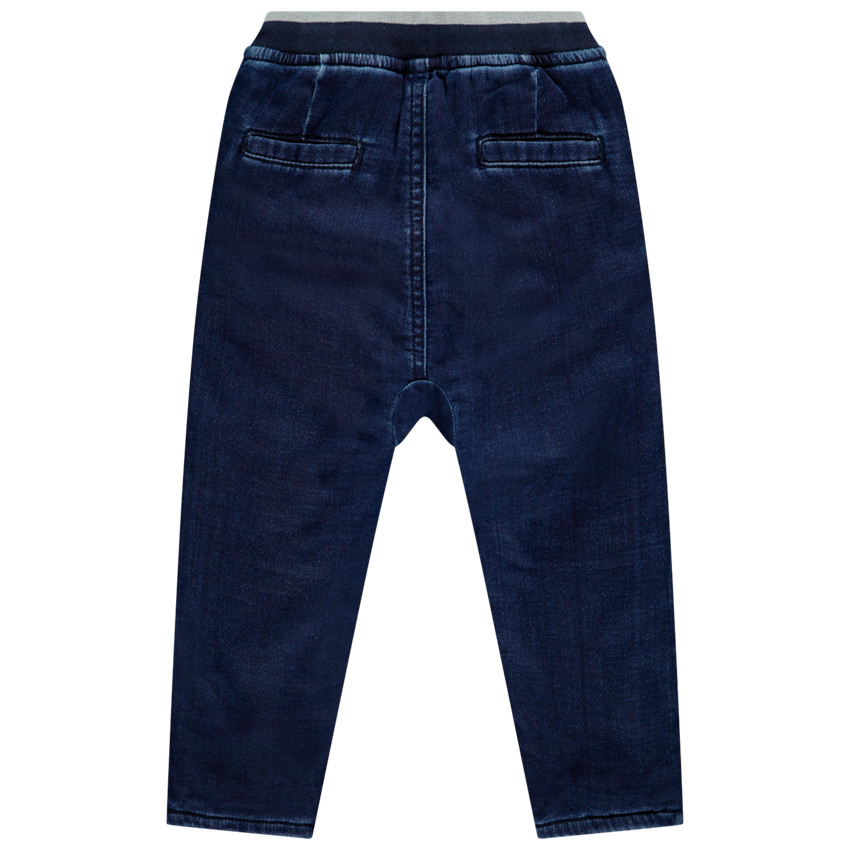 Jean effet délavé doublé micropolaire pour bébé garçon 