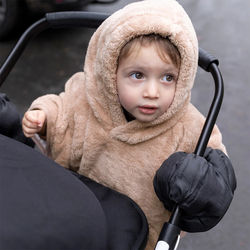 Poncho de Voyage Softy + Jersey Natural 9-36M - Beige (Bemini) - Image 1
