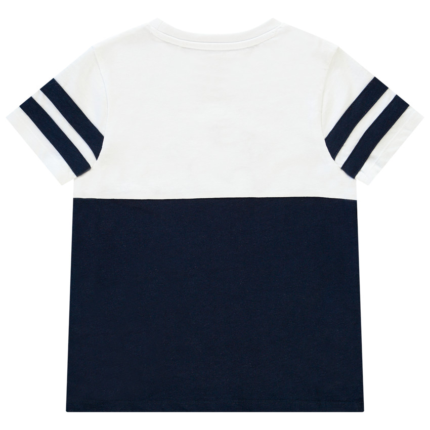 T-shirt en coton color block print Mickey pour garçon 