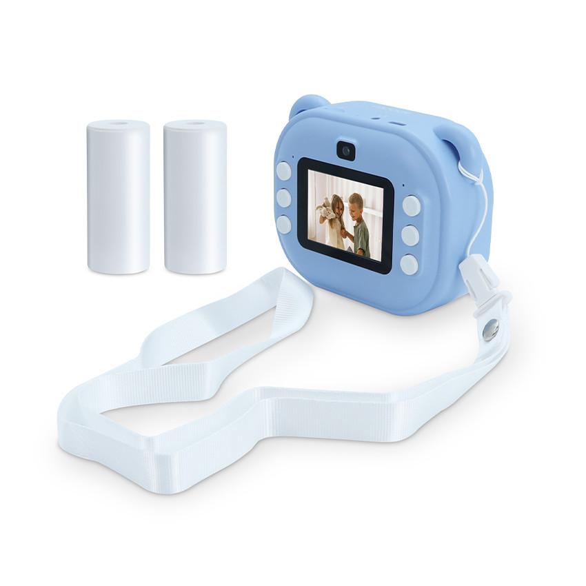 Appareil photo instantané et caméra bleu 