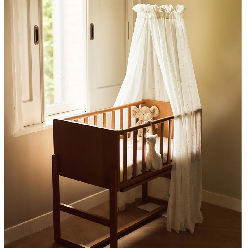 Ciel de lit - 155 cm - Cosy Check - Sable 