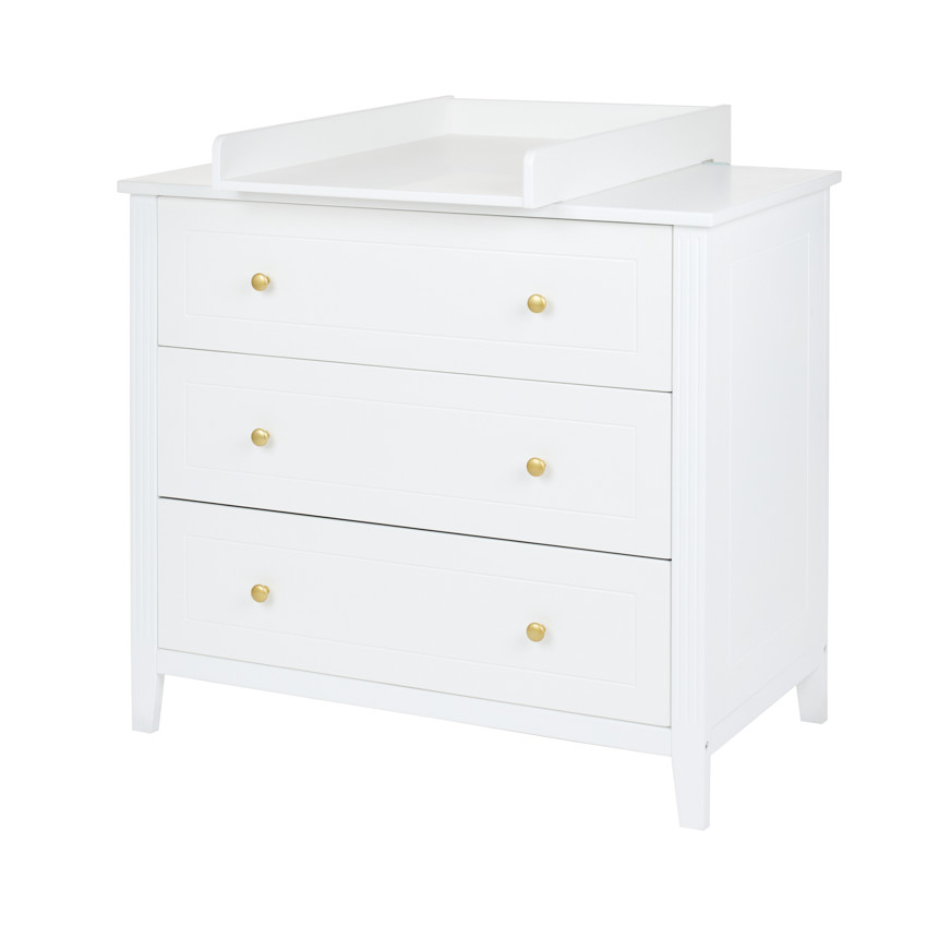 Plan à langer blanc pour commode Noah/Charlie/Mae 