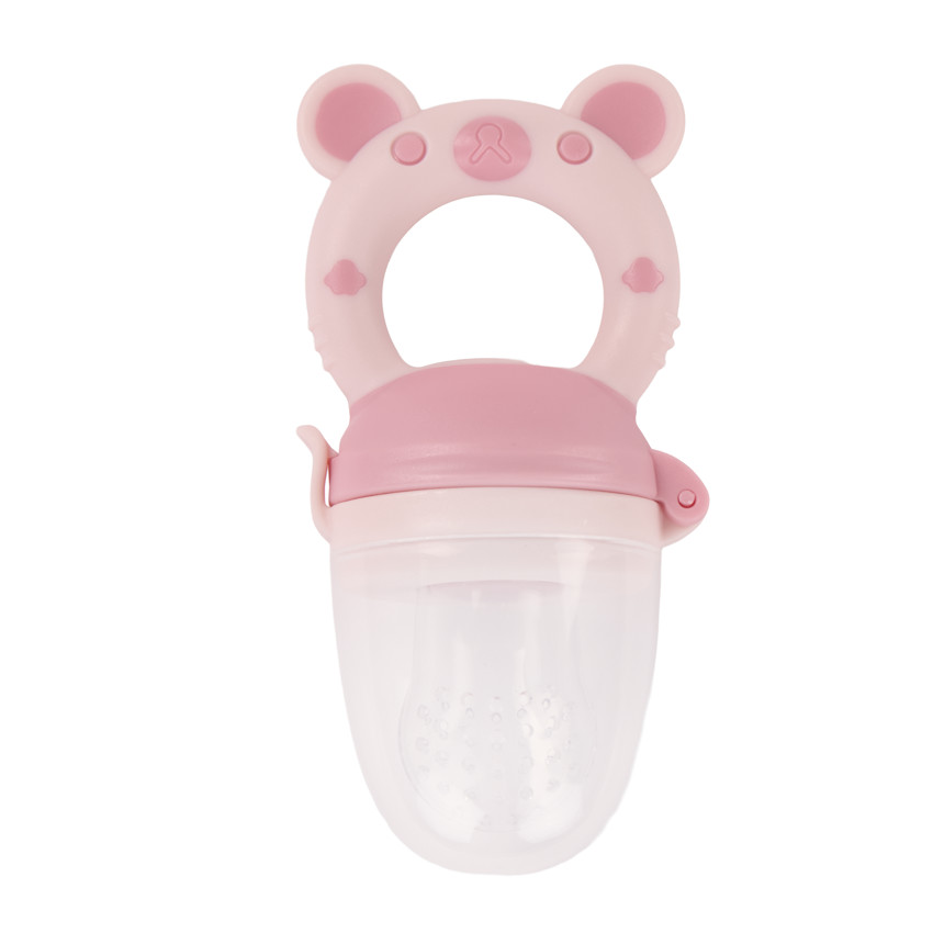 Grignoteur en silicone Miamix - Rose