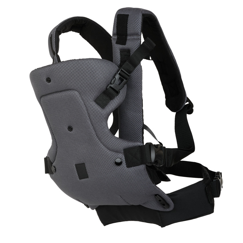Porte-bébé 4 positions Willy gris mesh
