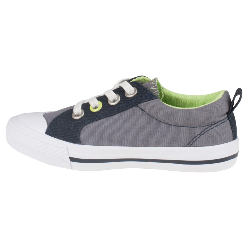 Baskets basses à lacets avec patch moustache du 24 au 29 