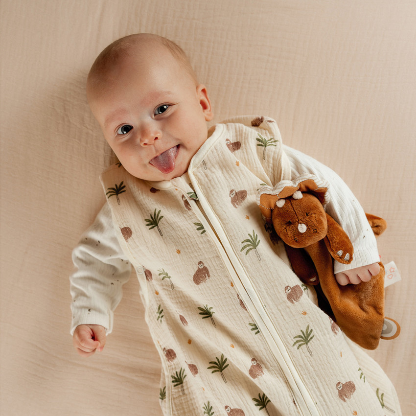 Gigoteuse en mousseline 100cm TOG 1 Cute Gorilla blanc 