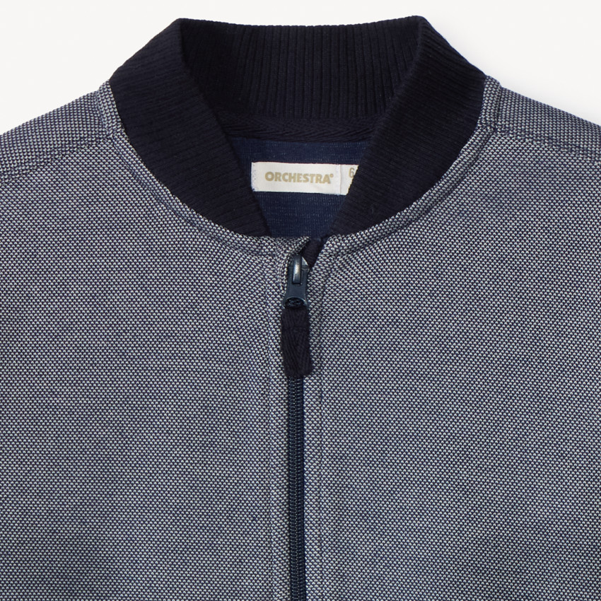 Gilet col teddy en piqué pour garçon 