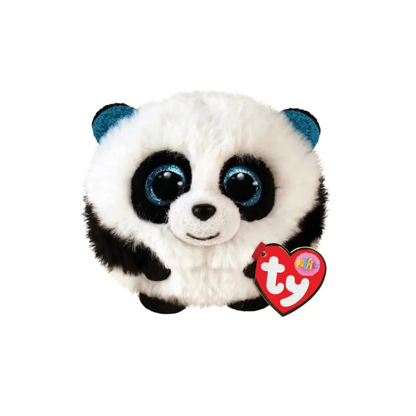 Petite peluche Puffies - Bamboo le panda Main Petite peluche Puffies - Bamboo le panda