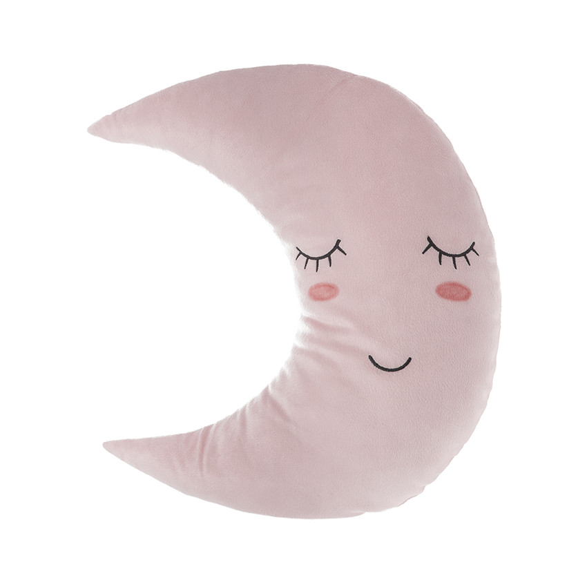 Coussin de décoration Lune - Rose  