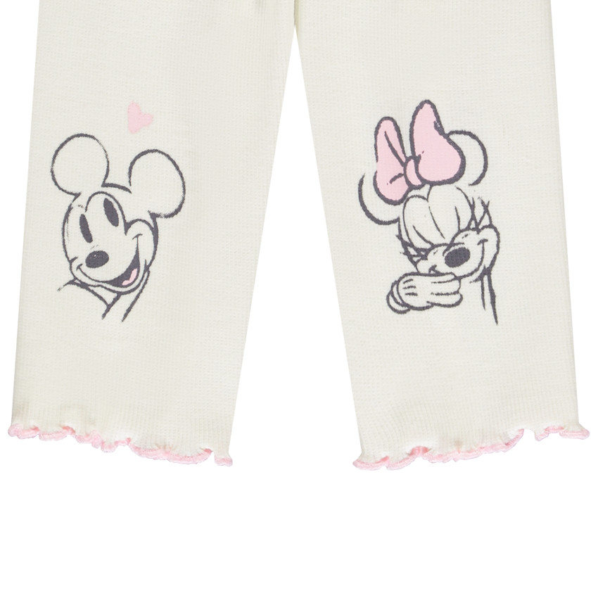 Caleçon côtelé à nœud Mickey & Minnie Disney pour bébé fille 