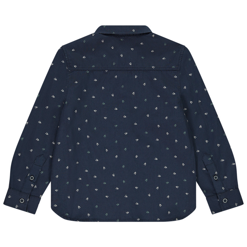 Chemise manches longues imprimé triangles pour garçon 