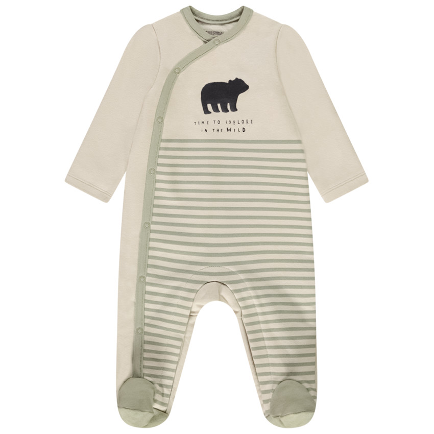 Lot de 2 dors-bien ours brun pour bébé garçon avec ouvertures différentes selon l'âge 