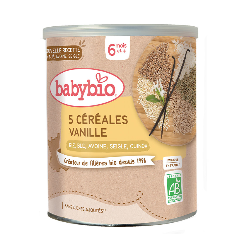 Céréales infantiles bio quinoa et vanille Main Céréales infantiles bio quinoa et vanille