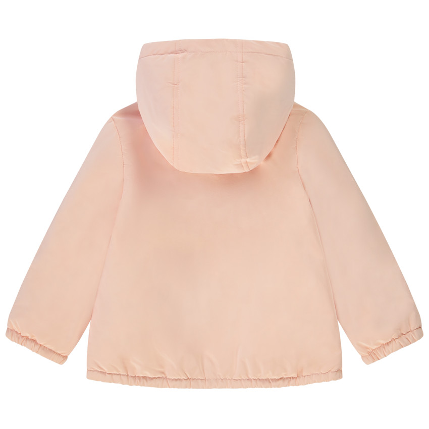 Coupe-vent à capuche effet satiné pour bébé fille 