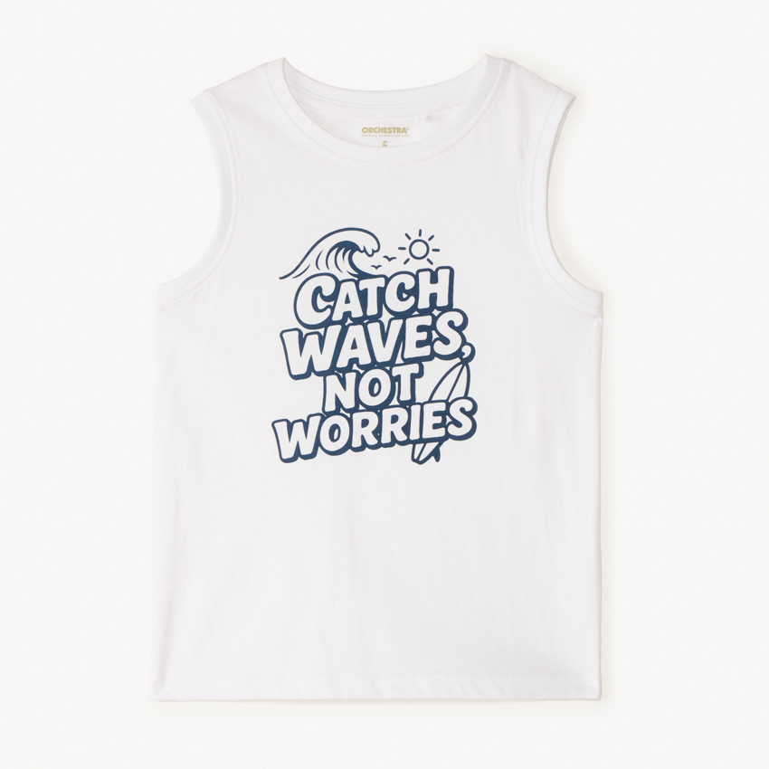 Débardeur en jersey print fantaisie pour garçon