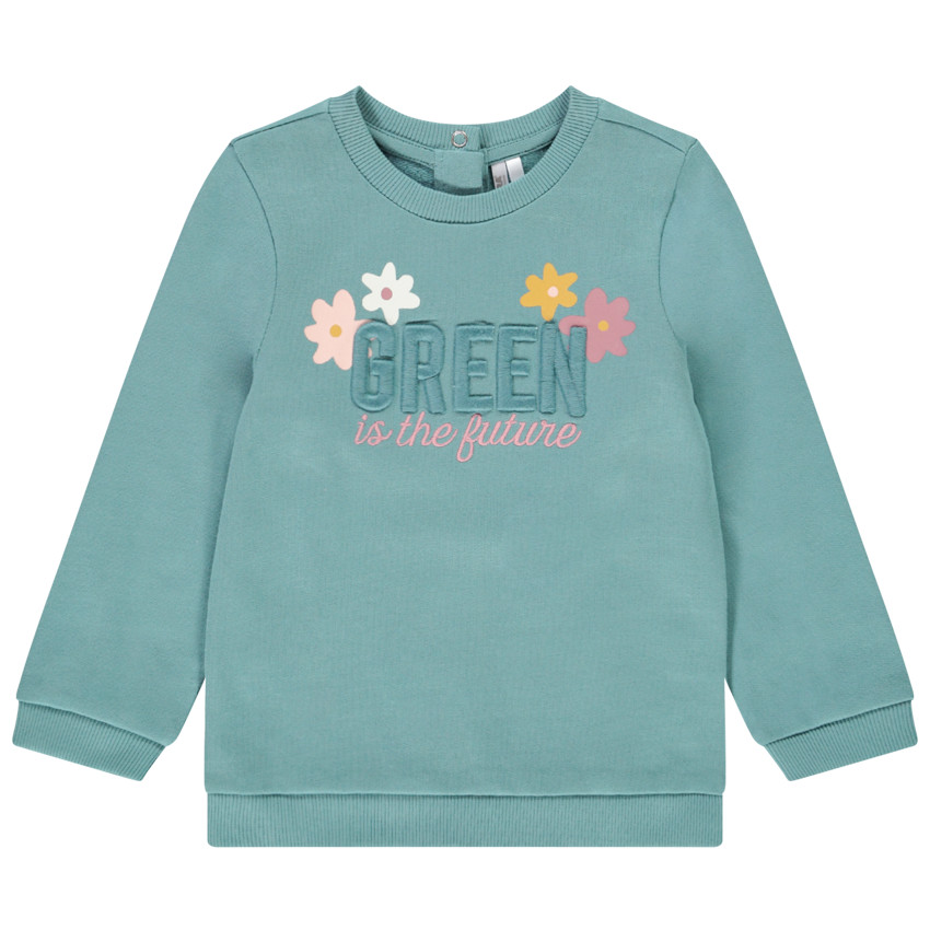 Sweat en coton IC* fantaisie pour bébé fille 