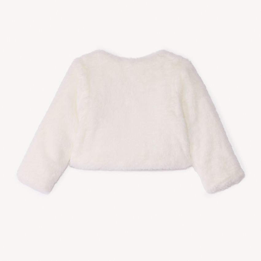 Gilet zippé en fausse fourrure pour bébé fille 