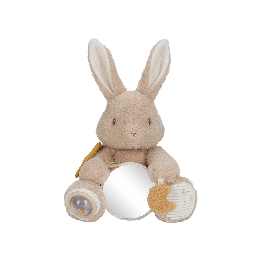 Peluche d'activité lapin Newborn Natural 36 cm