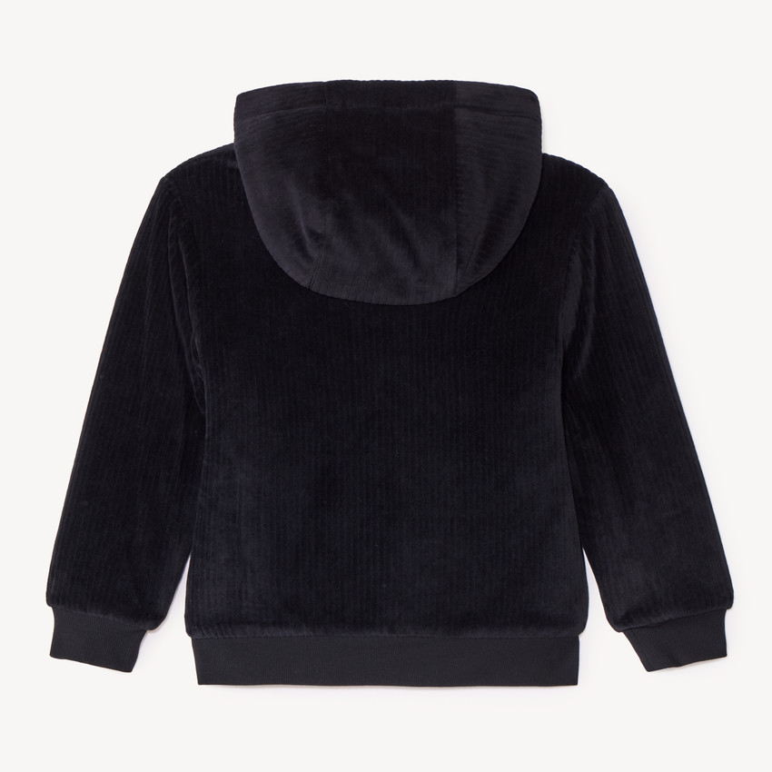 Gilet garçon velours côtelé doublé sherpa 