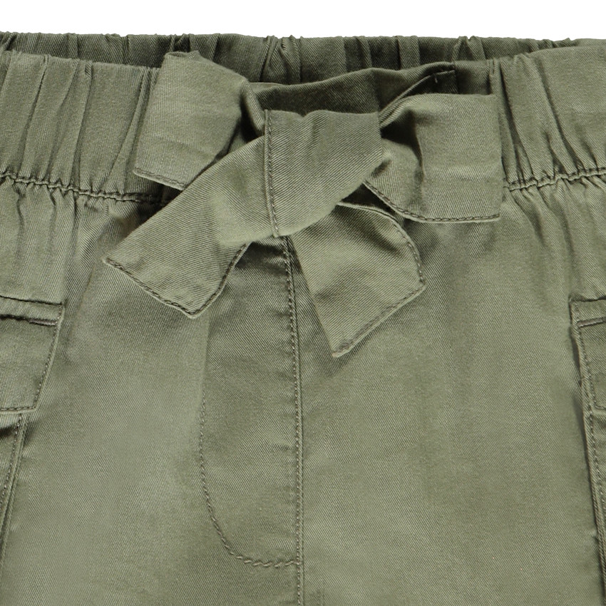Short style cargo en lyocell avec poches pour fille 