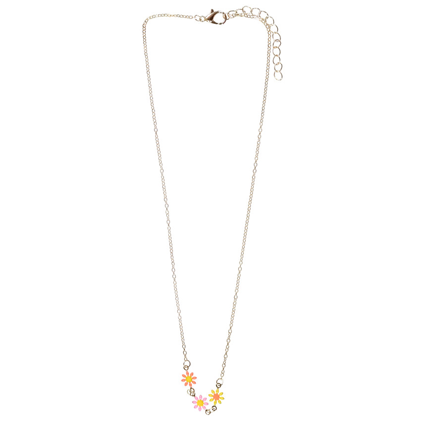 Collier pendentif fleurs pour fille 