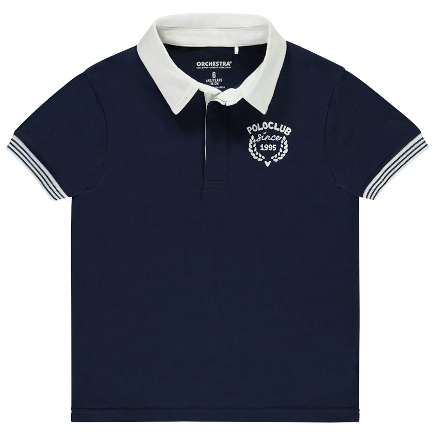 Polo manches courtes avec broderie pour garçon