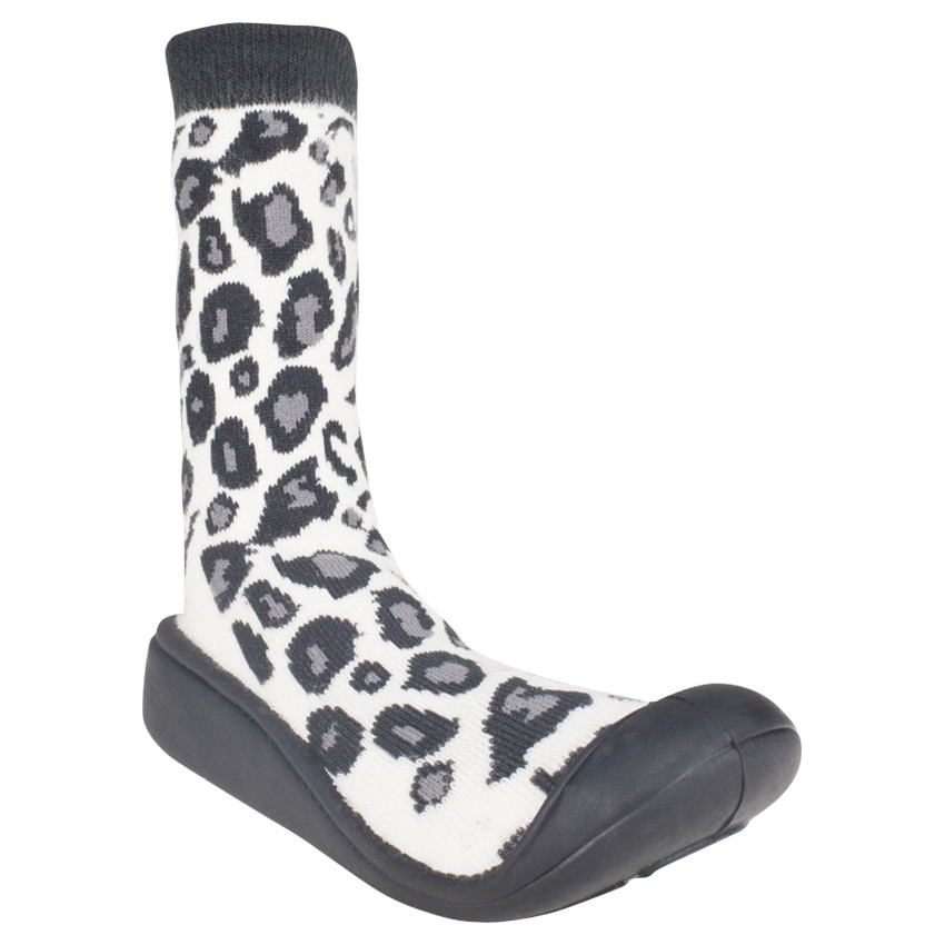 Chaussons Ouverts Femme Léopard - Doudou, Semelle Mémoire De Forme Antidérapante