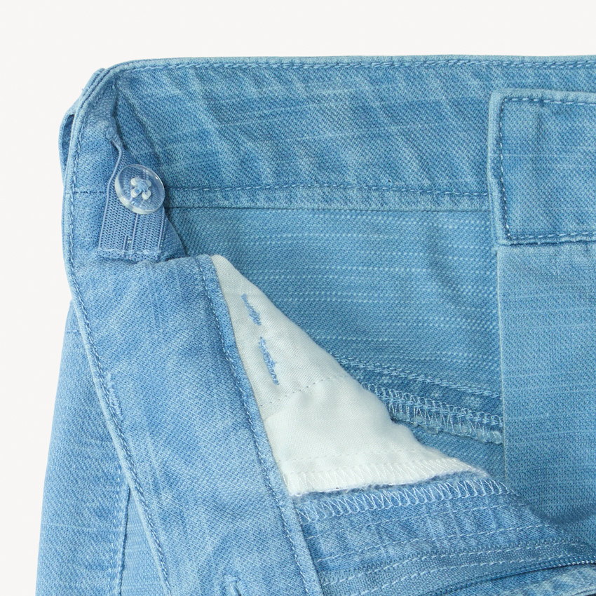 Pantalon droit large effet jean pour fille 