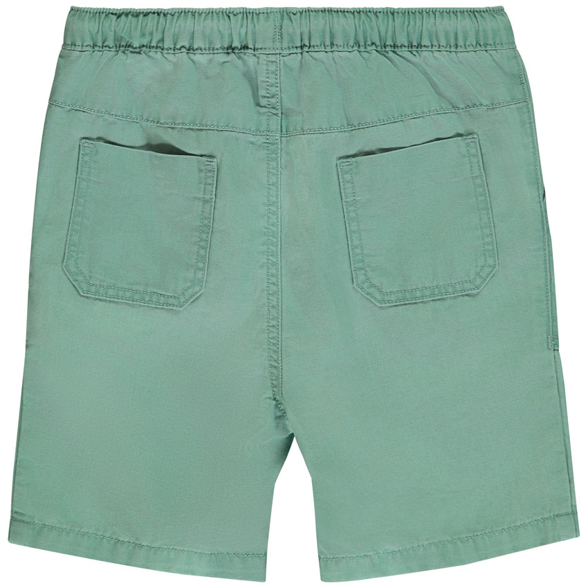 Bermuda uni en toile pour bébé garçon 