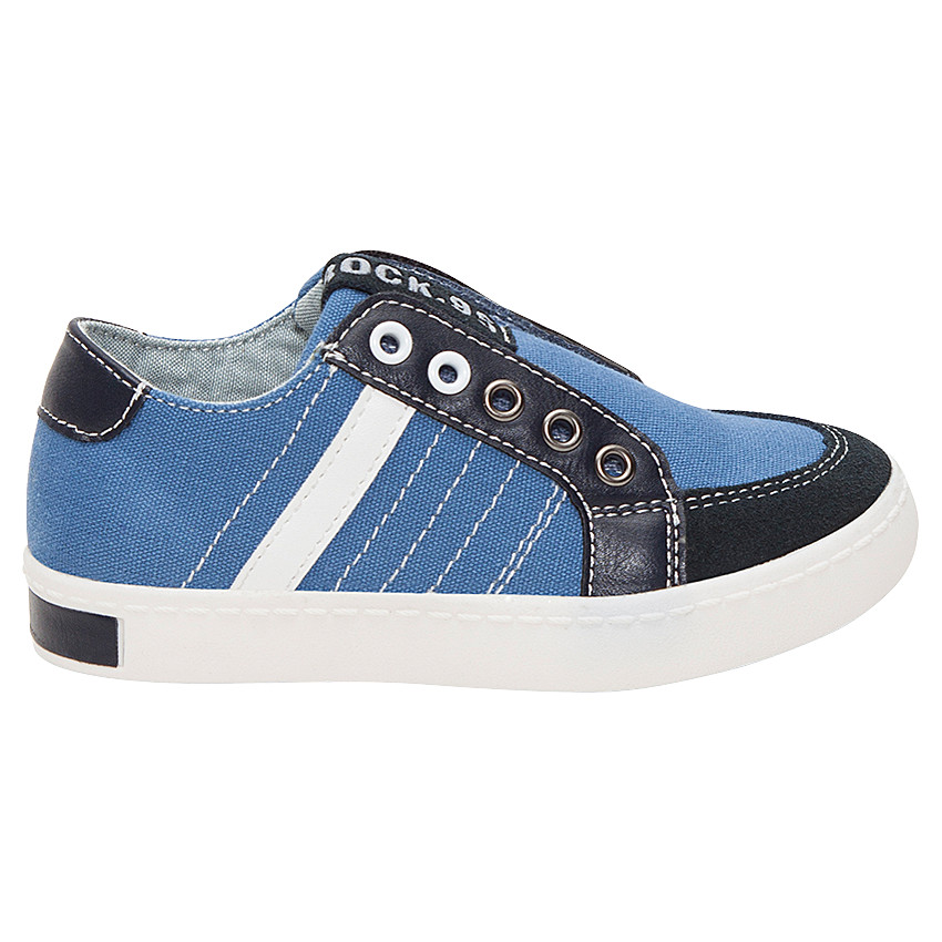 Baskets basses en toile sans lacets  