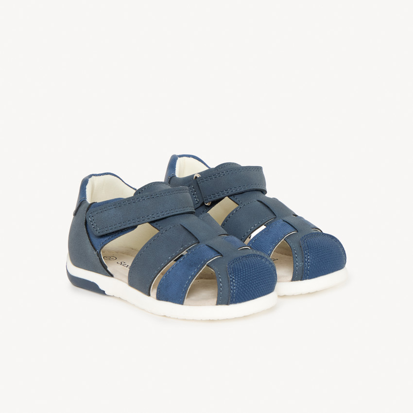 Sandales fermées à scratch pour bébé garçon