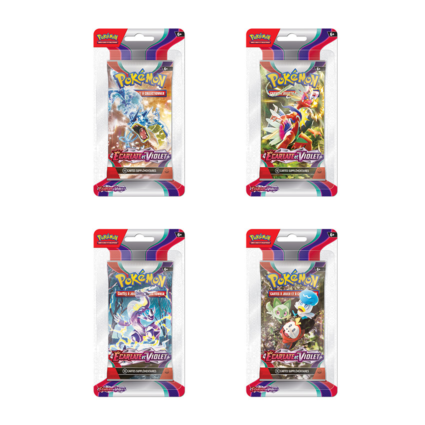 Booster Pokémon-ex Écarlate et Violet modèle aléatoire 