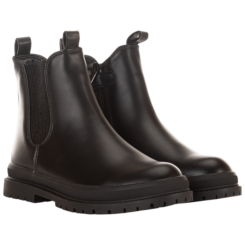 Bottines zippées à semelle chunky pour fille 