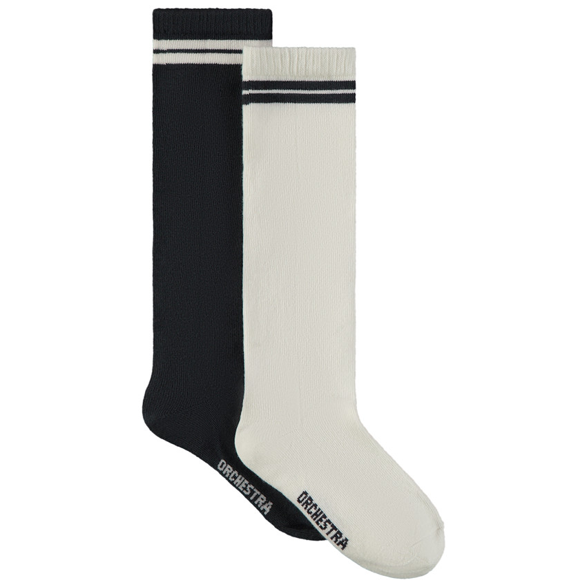 Lot de 2 paires de chaussettes hautes pour fille