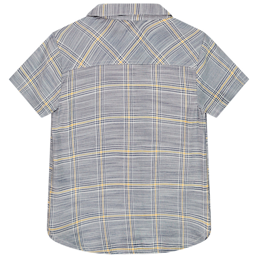 Chemise manches courtes à carreaux pour bébé garçon 
