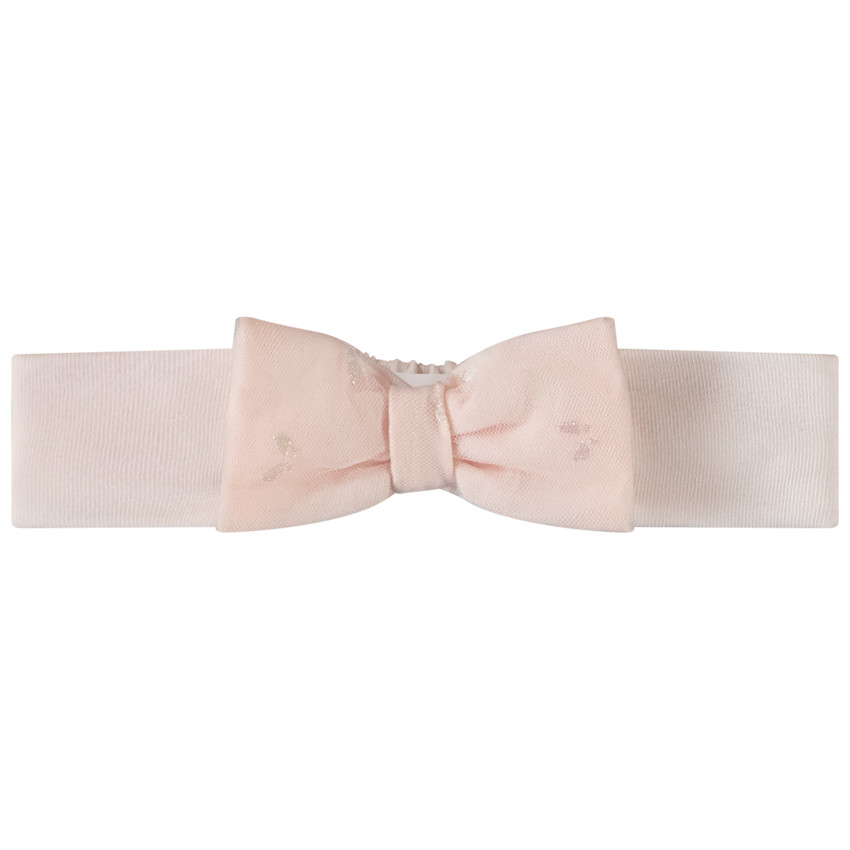 Bandeau nœud en tulle imprimé pour bébé fille
