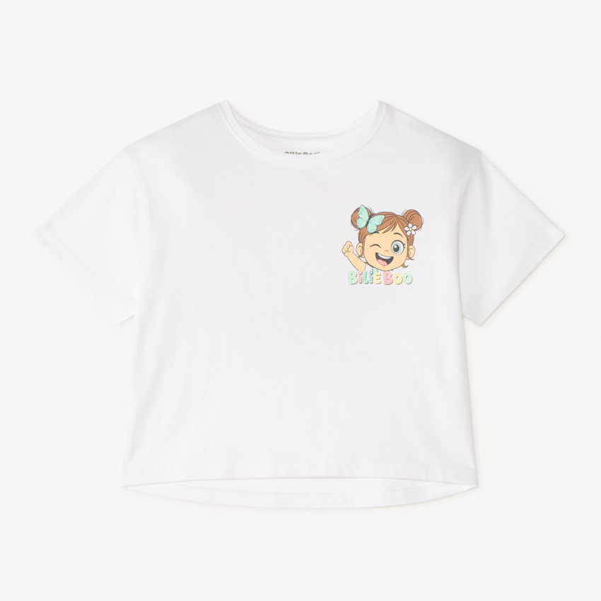 T-shirt manches courtes 1/2 oversize Billie Boo pour fille 